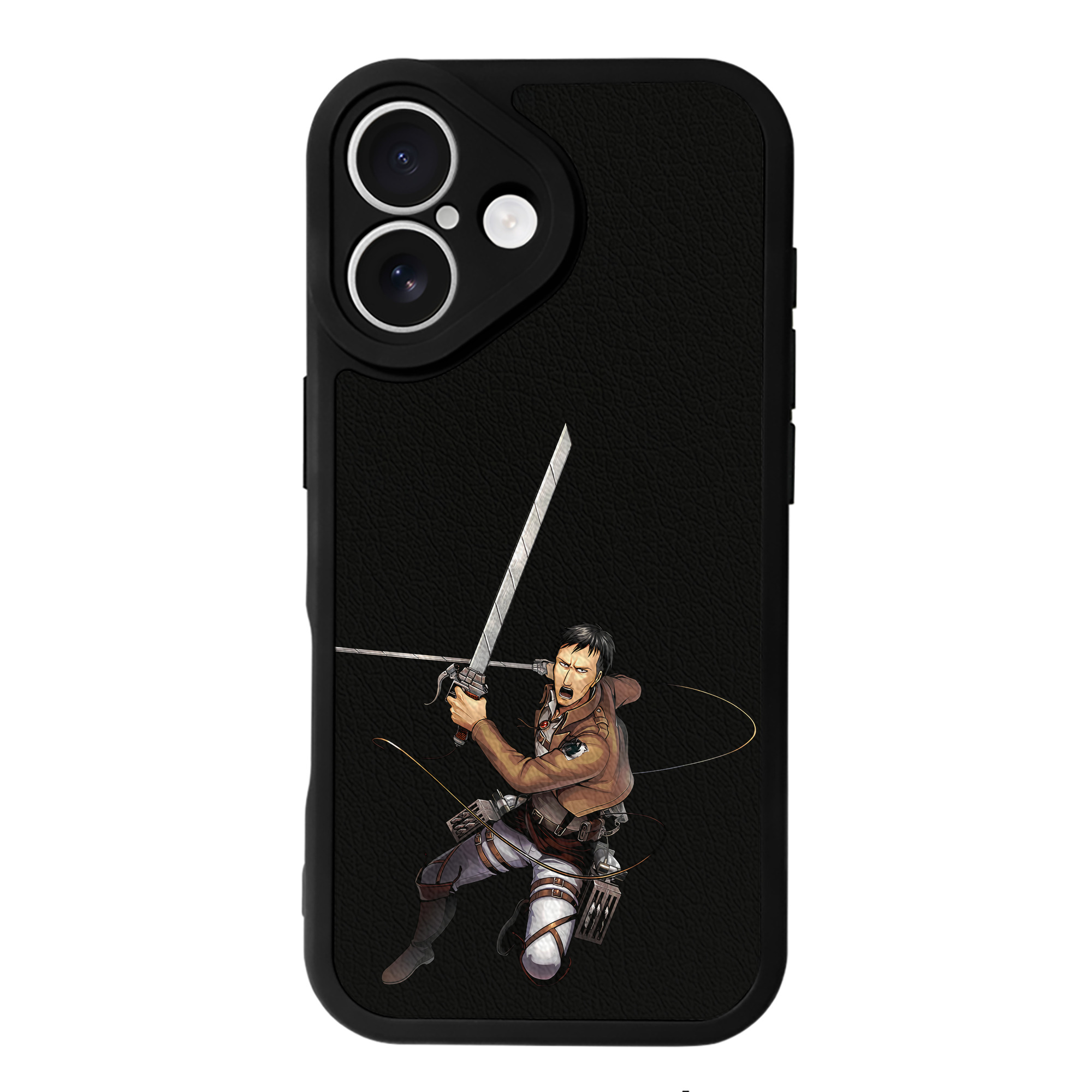 （画像用） 進撃の巨人 Attack on Titan 【iPhone 16シリーズ対応】シリコンスマホケース（レザー調） 材質：シリコン